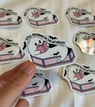 Load image into Gallery viewer, Reading in the Afterlife Ghost Sticker