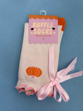 Load image into Gallery viewer, Fall Ruffle Bow Socks