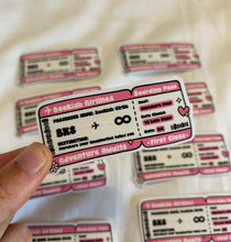 Load image into Gallery viewer, Bookish Airlines Ticket Sticker