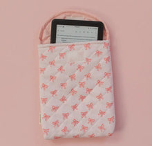 Load image into Gallery viewer, Pink Coquette Bows Quilted Kindle Sleeve