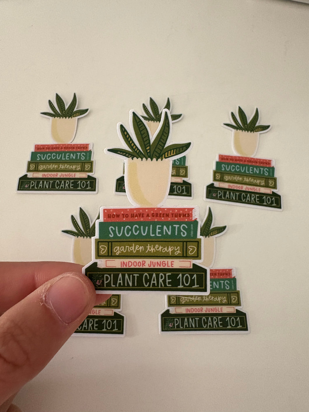 Plant Book Stack Sticker