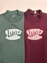 Load image into Gallery viewer, PREORDER Luke’s Coffee Cup Appliqué Mockneck
