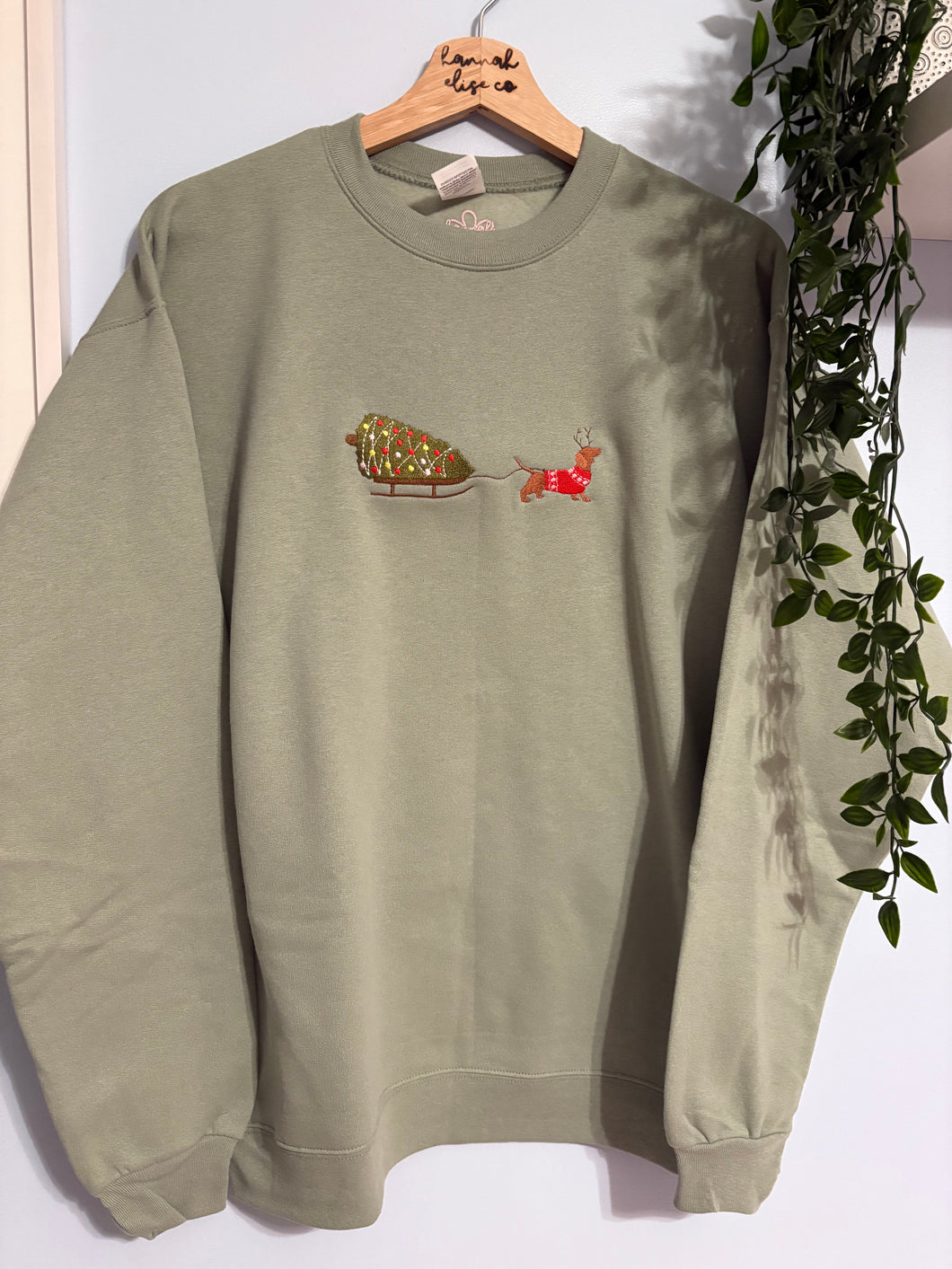 Dachshund Sled Crewneck