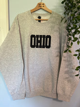 Load image into Gallery viewer, Black Polka Dot Ohio Appliqué Crewneck
