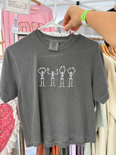 Load image into Gallery viewer, OHIO Skeleton Embrodiered Boxy T-Shirt
