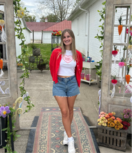 Load image into Gallery viewer, Red Button-up Sweater
