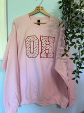 Load image into Gallery viewer, OH Pink Floral Appliqué Crewneck
