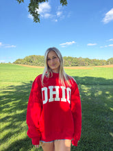 Load image into Gallery viewer, Red OHIO Oversized Mockneck

