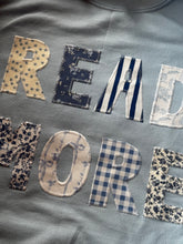 Load image into Gallery viewer, Blue Read More Sewn Crewneck
