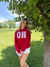 Load image into Gallery viewer, OH Cherry Appliqué Crewneck
