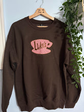 Load image into Gallery viewer, Luke’s Coffee Appliqué Crewneck
