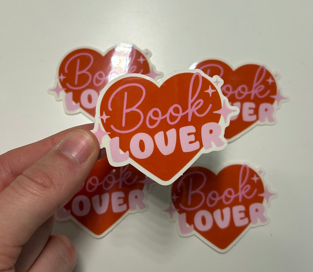 Book Lover Clear Sticker
