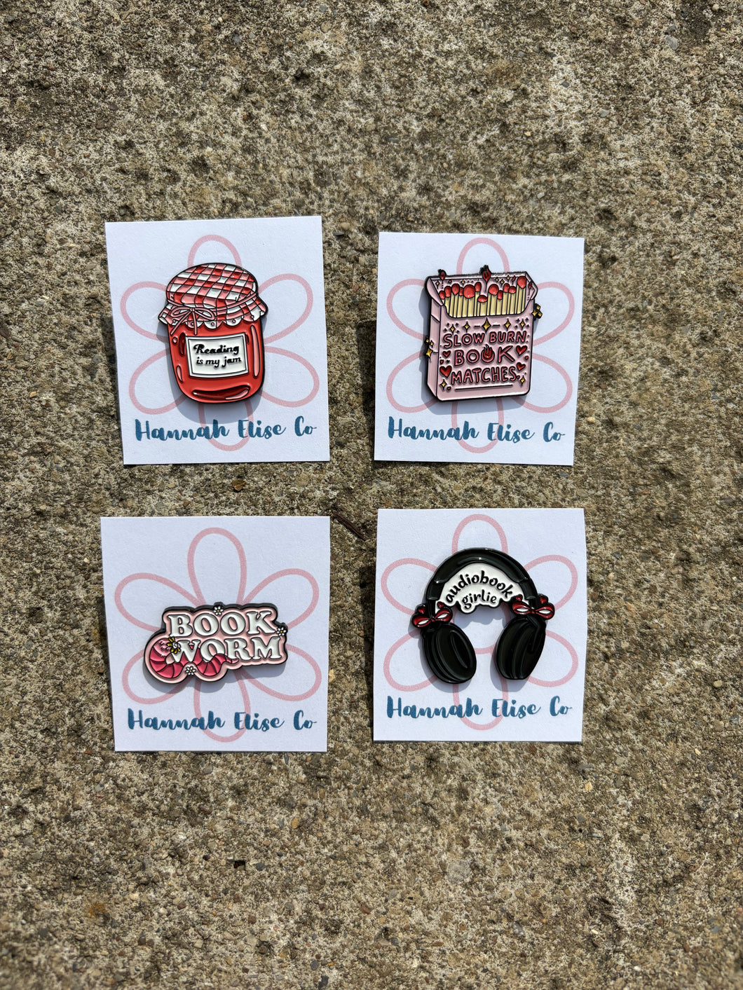 Bookish Enamel Pins