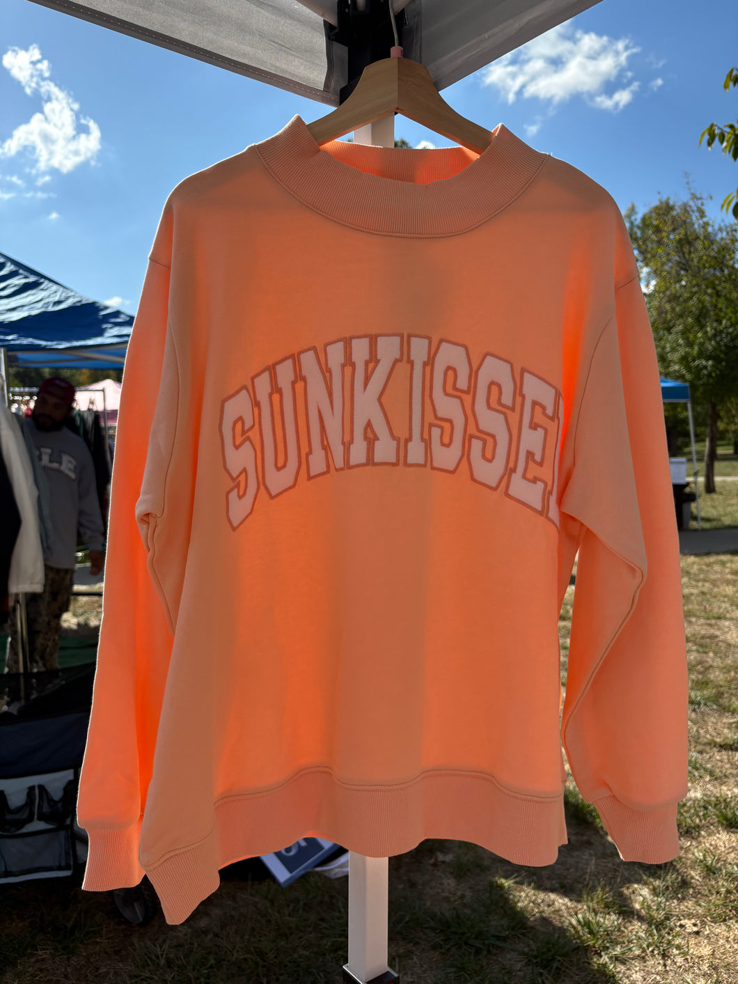 Oversized Sunkissed Mockneck