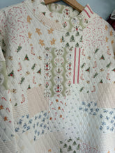 Load image into Gallery viewer, Oversized Christmas Holiday Quilted Mockneck
