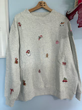 Load image into Gallery viewer, Oversized Christmas Symbols Mockneck
