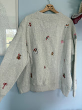 Load image into Gallery viewer, Oversized Christmas Symbols Mockneck
