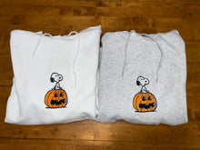 Load image into Gallery viewer, Dog on Pumpkin Hoodie
