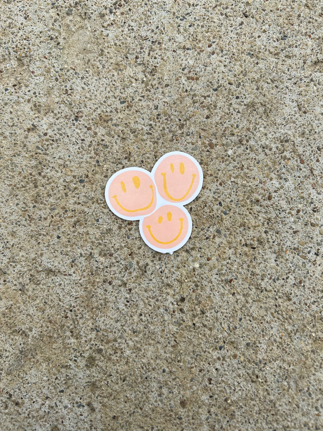 Orange Smiley Sticker