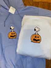 Load image into Gallery viewer, Dog on Pumpkin Hoodie
